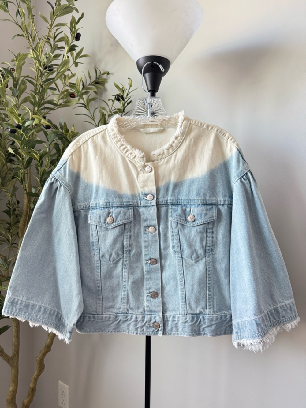 Ulla Johnson Kloe Jacket Blue Denim Size 6